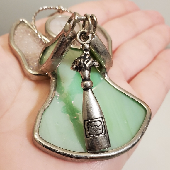 GANZ "Angel of Celebration " stained glass ornamen - Picture 2 of 4